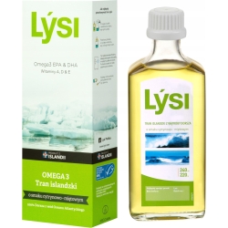 Lysi tran islandzki cytryna/mięta 240ml cena 55,00zł