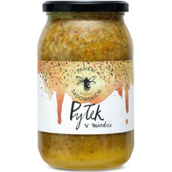 Pyłek pszczeli w miodzie 1100g Pasieki Rodziny Sadowskich cena 65,00zł