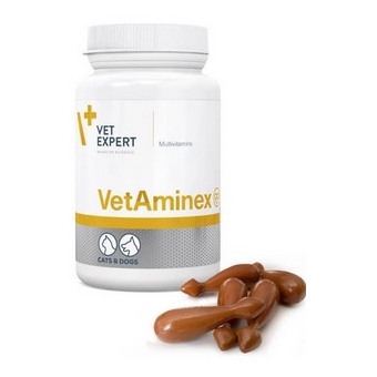 VetExpert VetAminex witaminy dla psów i kotów 60kapsułek cena 58,00zł