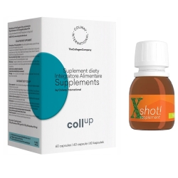 Colway CollUp hydrat kolagenu 60kapsułek + Colway X-shot gratis cena 169,00zł
