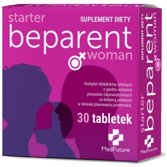Medfuture Beparent woman tabletki wspomagające płodność dla kobiet 30tabletek OSTATNIE SZTUKI cena 49,90zł