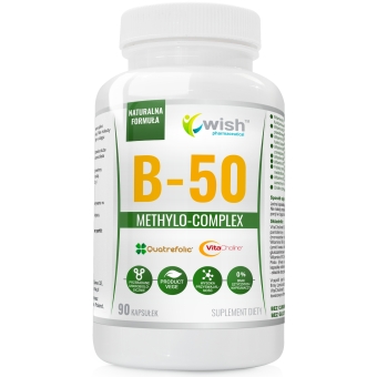 Witamina B-50 Complex witaminy z grupy B 90kapsułek Wish Pharmaceutical cena 56,90zł