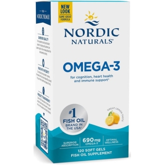 Nordic Naturals Omega-3 690mg (Kwasy omega-3 CYTRYNA) 120kapsułek cena 116,40zł