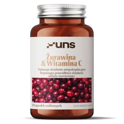 UNS Żurawina + Witamina C 60kapsułek cena 48,90zł