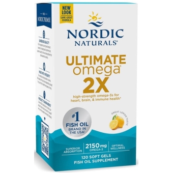 Nordic Naturals Ultimate Omega 2X 2150mg (Koncentrat omega-3 CYTRYNA) 120kapsułek cena 355,00zł