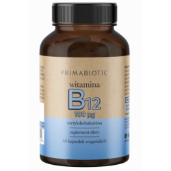 Primabiotic Witamina B12 60kapsułek Natubay cena 39,00zł