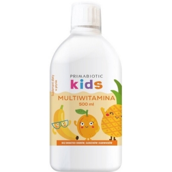 Primabiotic Multiwitamina Kids w płynie 500ml cena 45,90zł