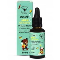 ADEK z mleczkiem pszczelim krople 30ml Pasieka Sadowskich cena 64,90zł