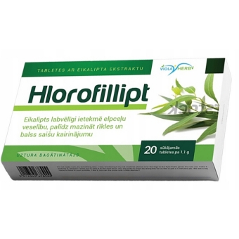 Chlorofillipt chlorofil z eukaliptusa 20tabletek cena 28,90zł