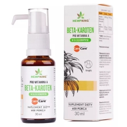 HempKing Beta-karoten w bio oleju konopnym krople 30ml cena 43,90zł