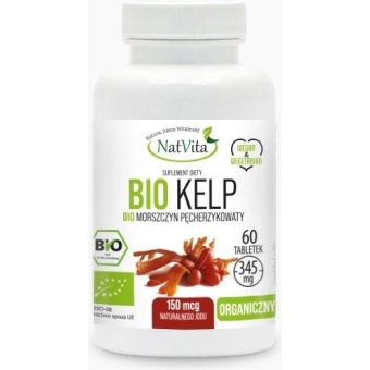 Natvita BIO Kelp 150 mg 60 tabletek cena 19,99zł