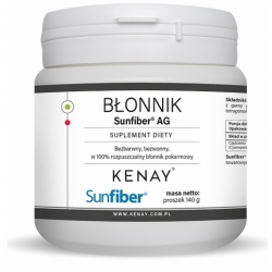 Kenay Błonnik Sunfiber AG proszek 140g cena 68,00zł