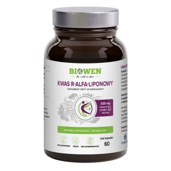 Biowen Kwas R-ALA 330mg 60kapsułek cena 97,99zł