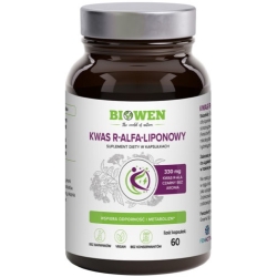 Biowen Kwas R-Alfa-Liponowy 300mg 60kapsułek cena 97,99zł
