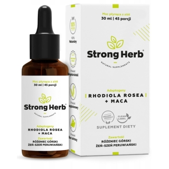 Strong Herb Adaptogeny Rhodiola+MACA 30ml cena 78,90zł