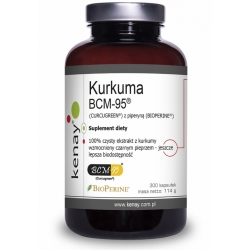 Kenay Kurkuma BCM-95® (CURCUGREEN®) z piperyną (BIOPERINE®) 300kapsułek cena 289,90zł