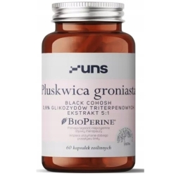 UNS Pluskwica groniasta + BioPerine 60kapsułek cena 45,00zł