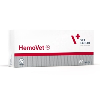 VetExpert HemoVet dla psów 60tabletek cena 39,50zł