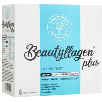 Beautyllagen Plus kolagen NatiCol 30saszetek Pharmaverum cena 149,00zł