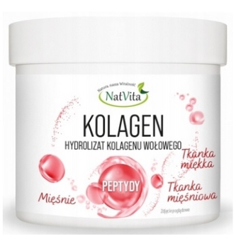 Natvita kolagen muscle hydrolizat kolagenu wołowego 270g cena 54,90zł