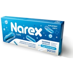 Narex Caps 150mg probiotyk szczep Narine  20kapsułek cena 28,40zł