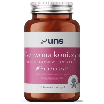 UNS Czerwona koniczyna 500mg 60kapsułek cena 55,00zł