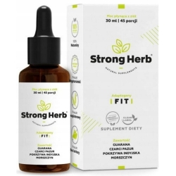Strong Herb Adaptogeny FIT guarana, czarci pazur, pokrzywa indyjska krople 30ml cena 89,00zł