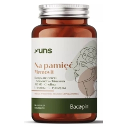 UNS Memovit na pamięć 90 kapsułek cena 79,00zł