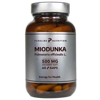 Miodunka 500mg 60kapsułek Pureline Nutrition cena 27,55zł