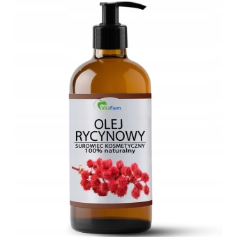 Olej rycynowy 100% nierafinowany 500ml Vitafarm cena 29,00zł