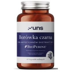 UNS Borówka czarna 450mg 60kapsułek cena 69,00zł