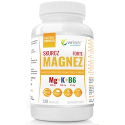 Magnez Skurcz Forte Magnez + Potas + B6 120kapsułek Wish Pharmaceutical cena 30,00zł