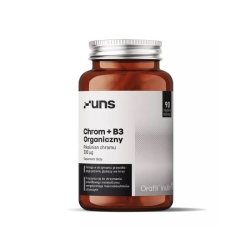 UNS Chrom organiczny + witamina B3 90kapsułek cena 33,90zł