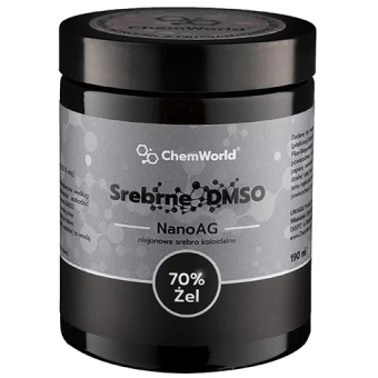 Żel DMSO 70% nanoAg 50ppm ze srebrem 190ml ChemWorld cena 114,00zł