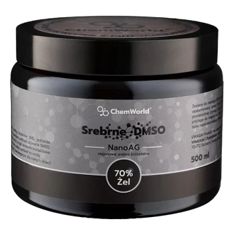 Żel DMSO 70% nanoAg 50ppm ze srebrem 500ml ChemWorld cena 179,50zł