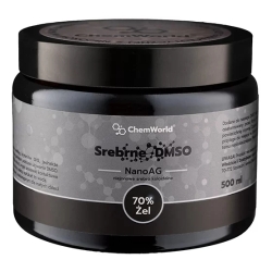 Żel DMSO 70% nanoAg 50ppm ze srebrem 500ml ChemWorld PROMOCJA  cena 209,00zł