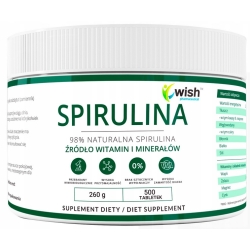 Spirulina 500tabletek (260g) Wish Pharmaceutical cena 25,00zł