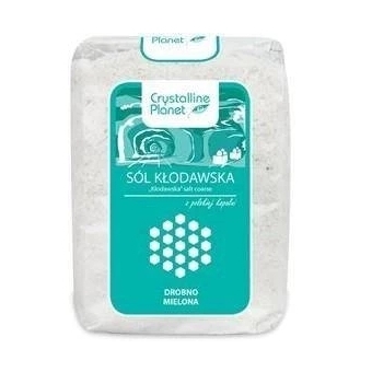 Sól kłodawska drobno mielona 600 g Crystalline Planet cena 3,85zł