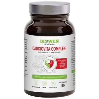 Biowen Cardiovita Complex+ 90kapsułek cena 75,30zł