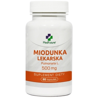 Medfuture Miodunka lekarska (Pulmonaria L.) 500mg 60kapsułek cena 24,90zł