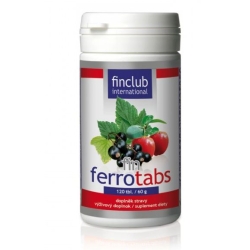 fin Ferrotabs żelazo pochodzenia roślinnego 120tabletek cena 67,90zł