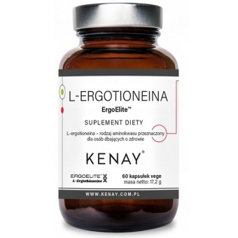 Kenay L-Ergotioneina ErgoElite 15mg 60kapsułek vege cena 50,90zł