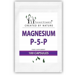 Cytrynian magnezu 600mg + witamina B6 (P-5-P) 2mg 100kapsułek Forest Vitamin cena 18,90zł
