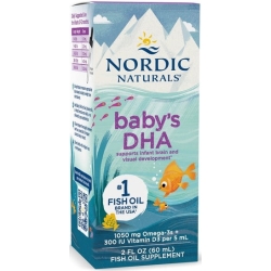 Nordic Naturals Baby's DHA 1050mg + 300IU D3 (Kwasy omega-3 + Witamina D3) 60ml cena 70,90zł