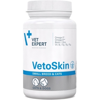 VetExpert VetoSkin Small Breed Cats dla kotów 60kapsułek cena 63,90zł