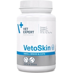 VetExpert VetoSkin Small Breed Cats dla kotów 60kapsułek cena 63,90zł