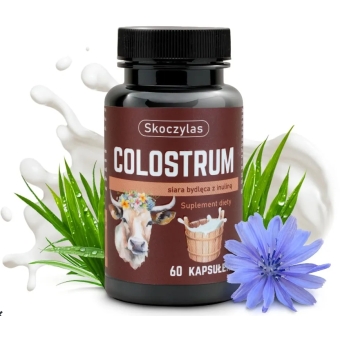 Colostrum siara bydlęca z inuliną 60kapsułek Skoczylas Marek Purelab cena 64,90zł