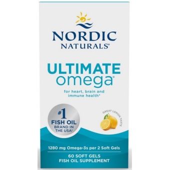 Nordic Naturals Ultimate Omega-3 1280mg Cytryna 60kapsułek cena 99,00zł