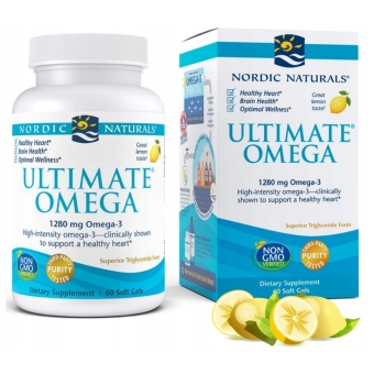 Nordic Naturals Ultimate Omega- 3 1280 mg cytryna 60kapsułek cena 99,90zł