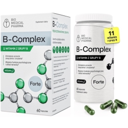 Bio Medical Pharma Witamina B-Complex (11 witamin z grupy B) 60kapsułek cena 74,00zł